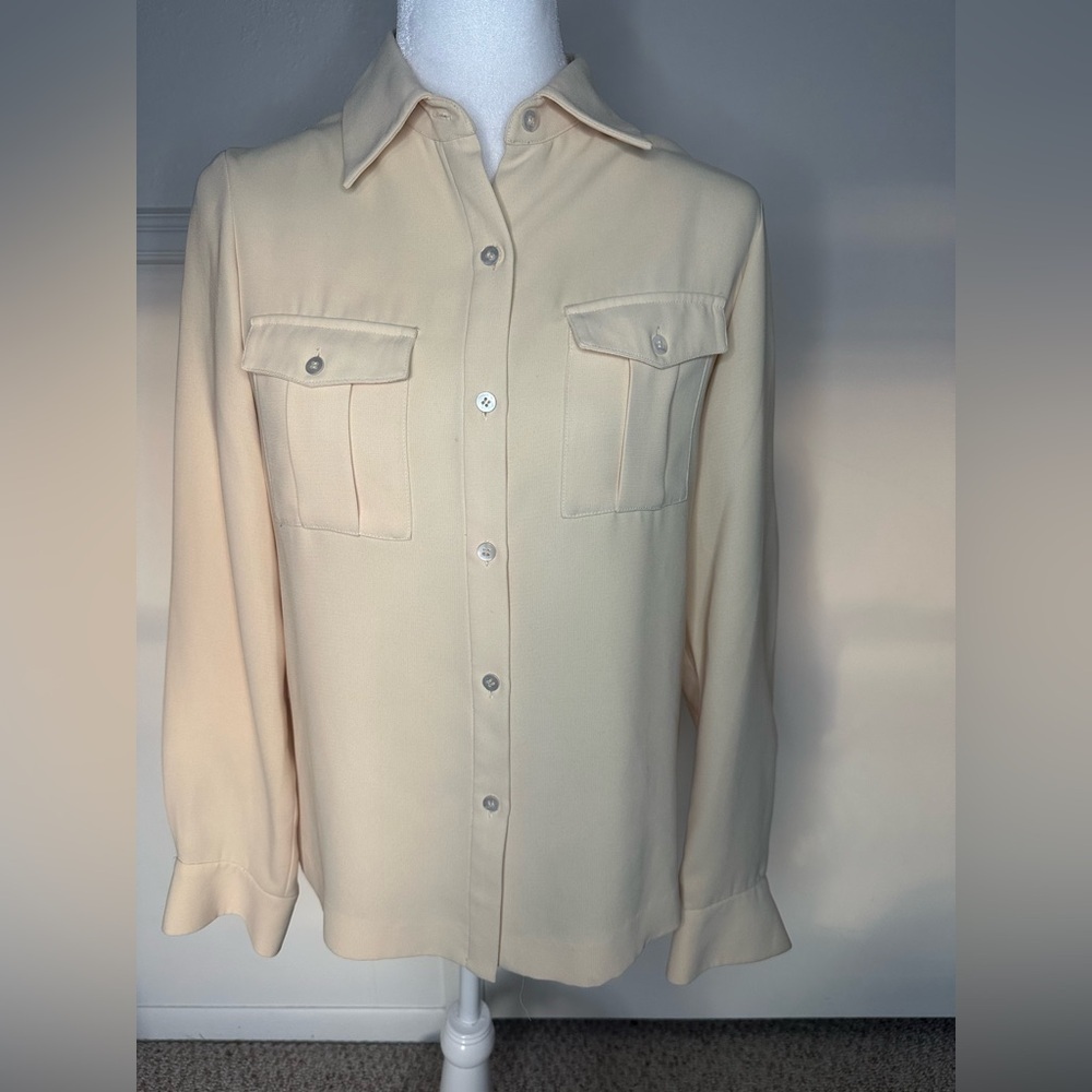 Liz Claiborne longsleeve Blouse size 4 - Picture 3 of 8